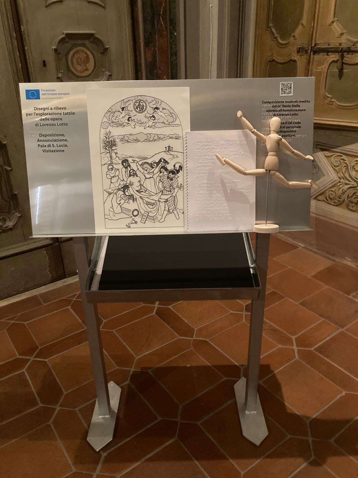 Riproduzione con tecnica PIAF della Deposizione di Lorenzo Lotto