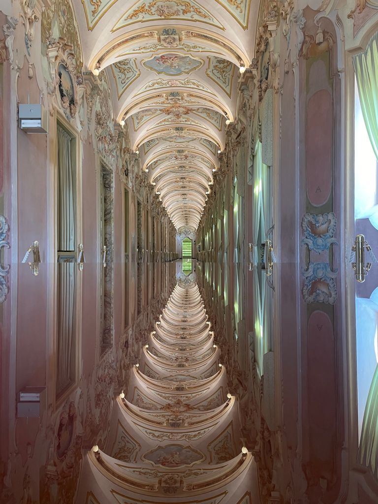 Panoramica galleria degli stucchi