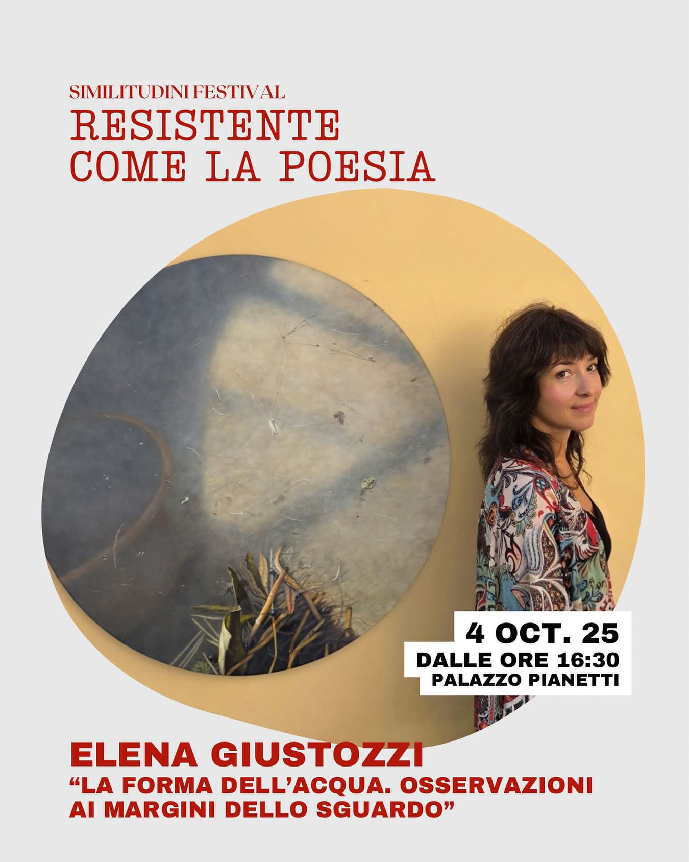 Locandina mostra Elena Giustozzi