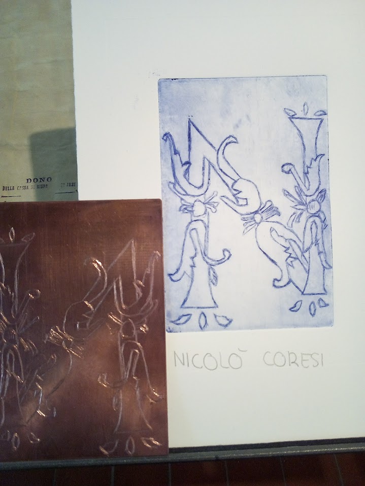 Prova di calcografia al museo