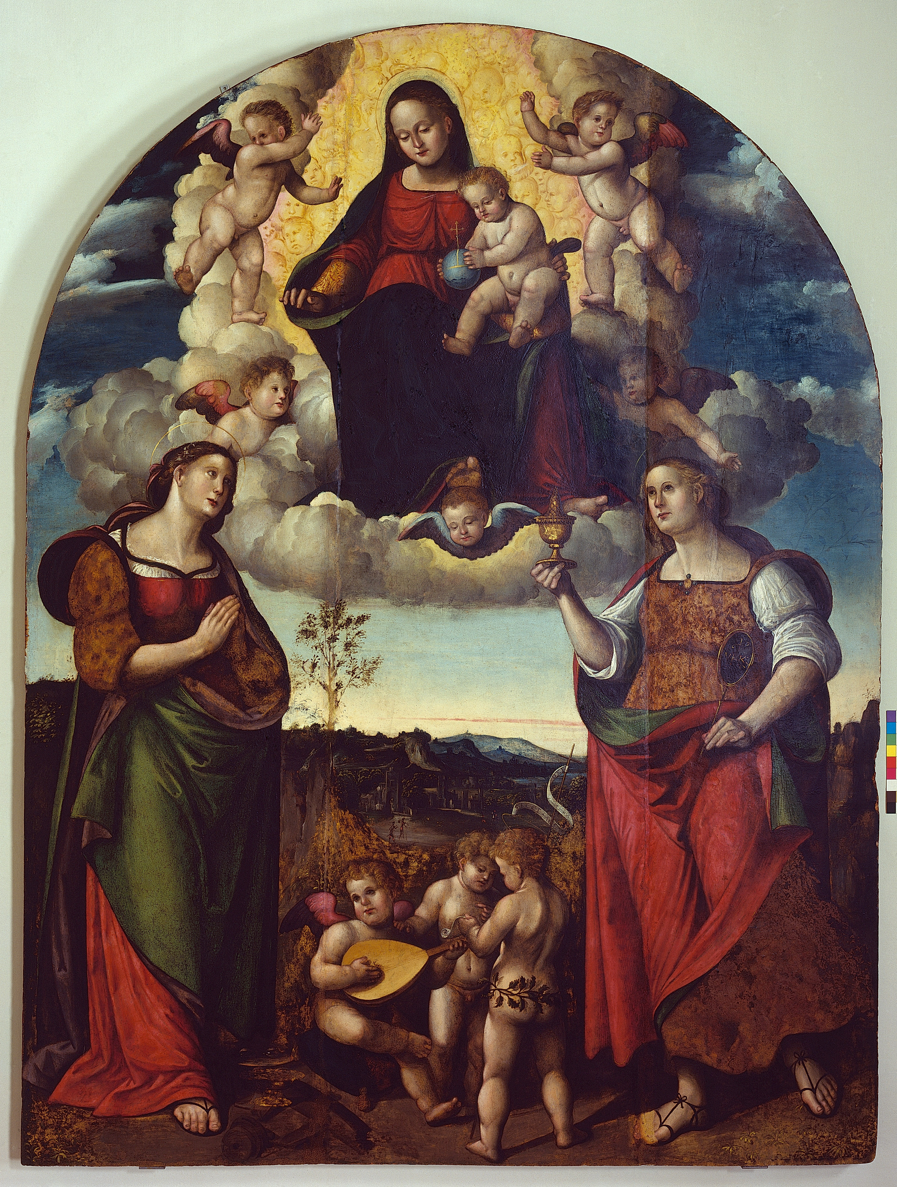 Madonna col Bambino, Santa Lucia e la Maddalena