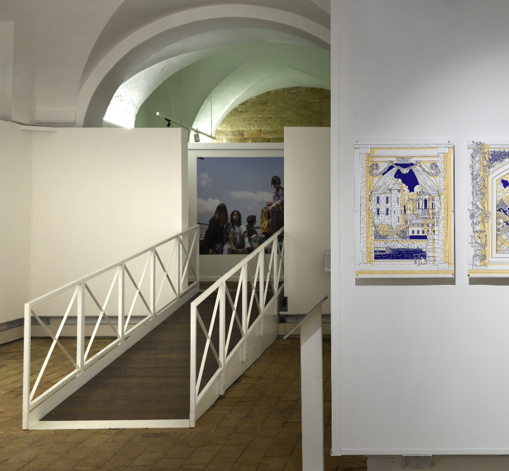 Rampa di passaggio tra la sala C e la sala D
